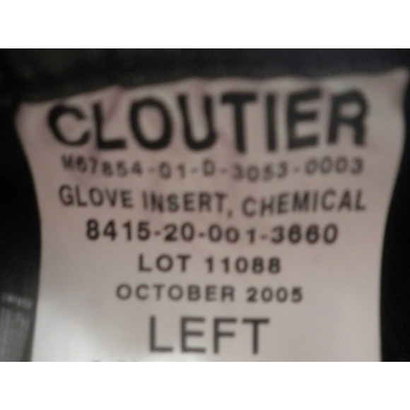 Government Military Issue XL Chemical Protective Glove Shells & Inserts, 1 Pair - Picture 7 of 9